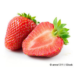 Fresas de temporada. Producto marca España.