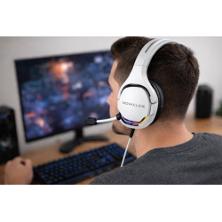 Headset with Microphone Black & White | NovaCore