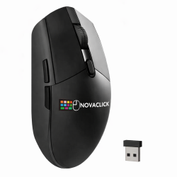 NOVACLICK 2.4G Wireless Mouse – Ergonomic Design, Optical Precision & USB Connection