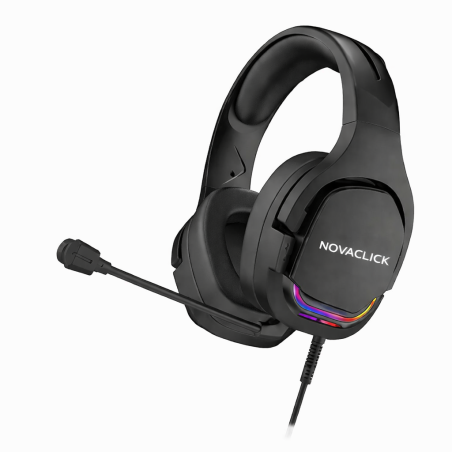 Headset with Microphone Black & White | NovaCore