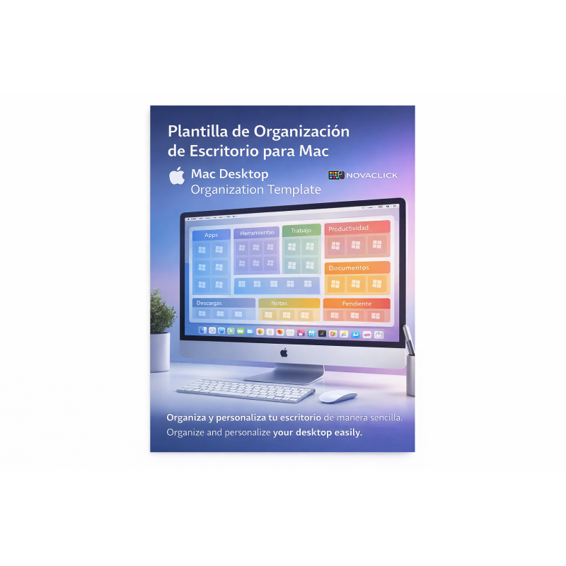 Plantilla de organización de escritorio para Mac | NOVACLICK