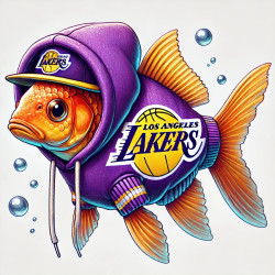 AquaHoops Hoodie – Los Angeles Lakers Edition 🏀🐠