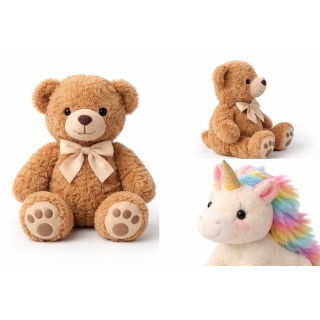 Pack Peluches Osito y Unicornio | Regalo Original