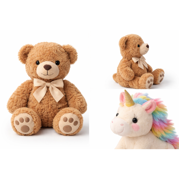 Pack Peluches Osito y Unicornio | Regalo Original