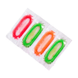 Paquete de condones masculinos de colores
