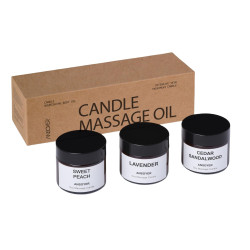 Velas de aceite corporal