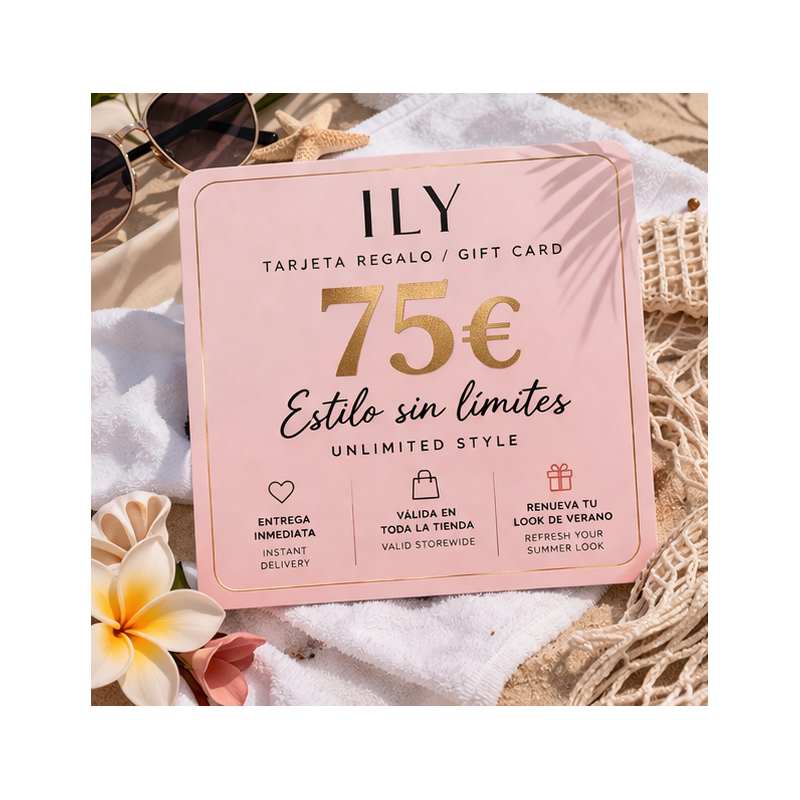 Tarjeta Regalo ILY 75€ – Estilo sin límites