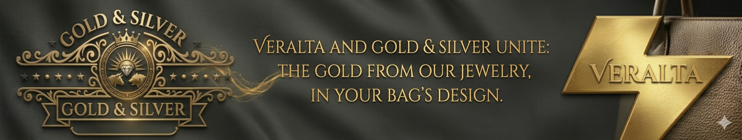 The union of our stores. Higher quality products. The gold and silver in our logo on the bags will be unique pieces created by them.