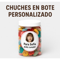 "PERSONALIZADO" Bote de chuches personalizable
