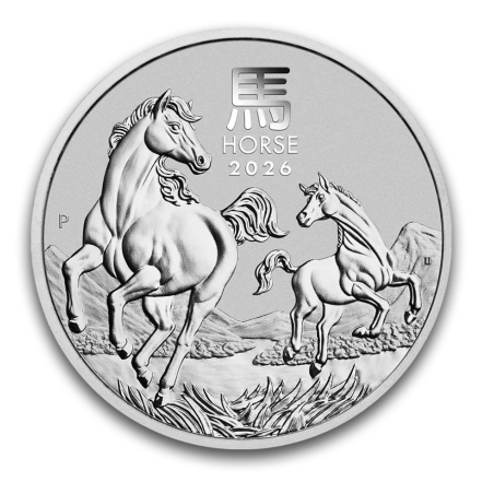 Moneda de plata 0.5 onza - Australian Lunar Horse 2026