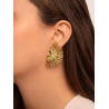 Pendientes sol en oro