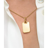 Collar dorado personalizable con foto o texto | Joya elegante Bella
