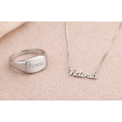 Pack personalizable collar y anillo | Joyas con nombre Bella