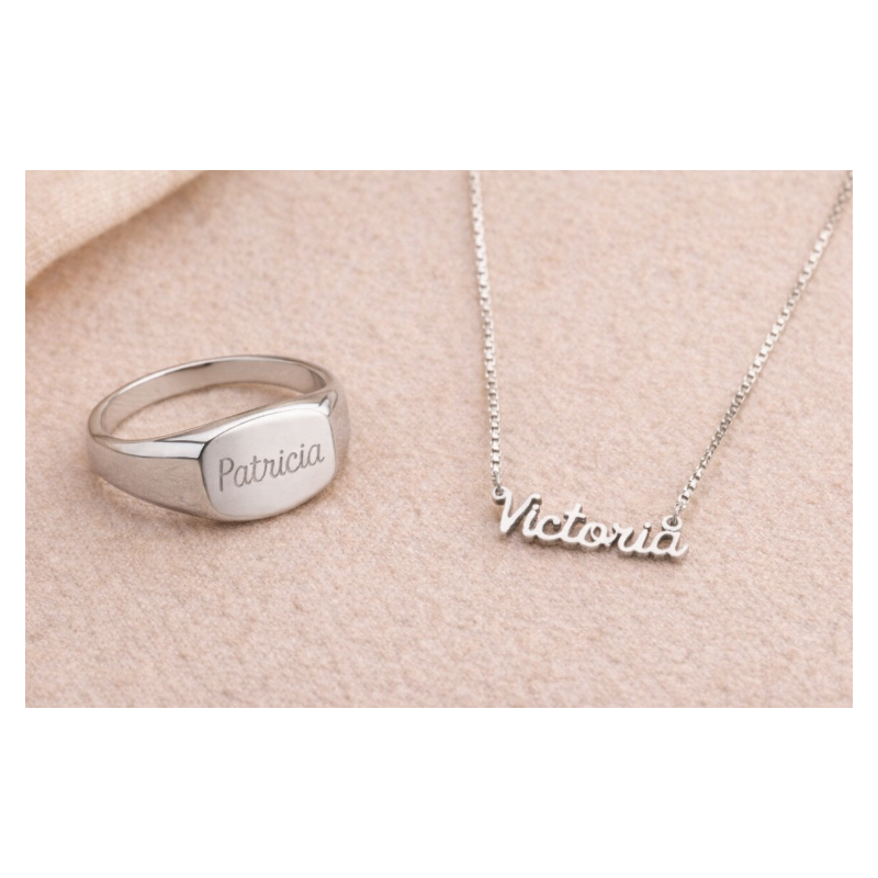 Pack personalizable collar y anillo | Joyas con nombre Bella