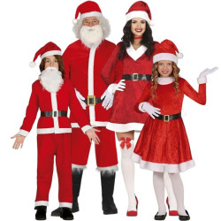 Santa and Santa Claus group costume