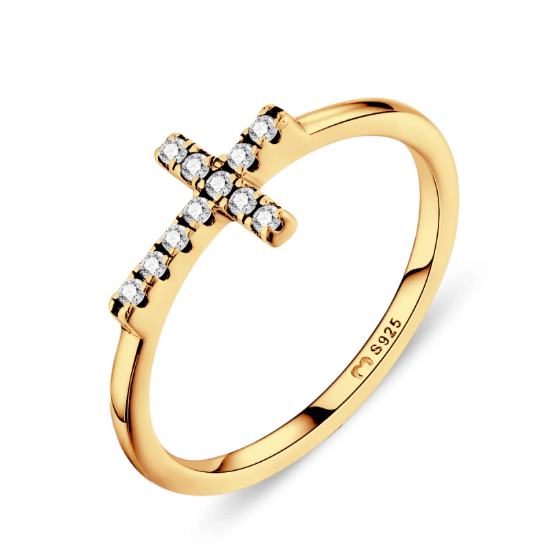 Anillo cruz pedreria mejor relación calidad precio