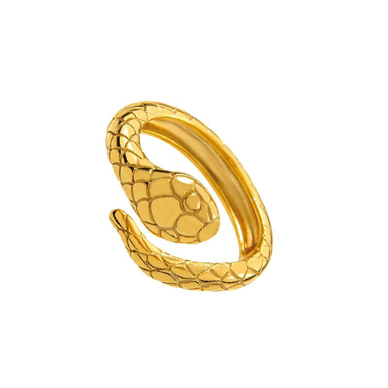 Anillo dorado serpiente