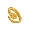 Anillo dorado serpiente