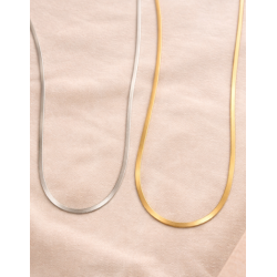 Collar snake dorado o plateado | Bella joyas