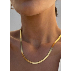 Collar snake dorado o plateado | Bella joyas