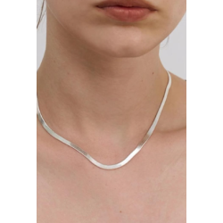 Collar snake dorado o plateado | Bella joyas