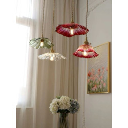 lampara colgante flor