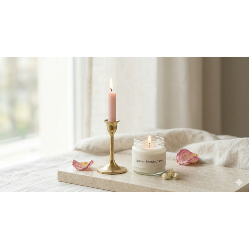 pack velas: rosa + jazmín